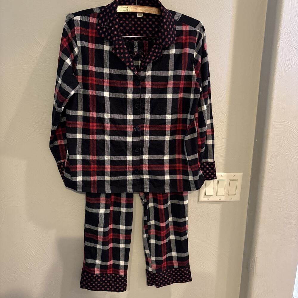 Women’s Vera Bradley Pj Set Long Sleeve & Pants Floral Size Medium‎ Cozy Cottage